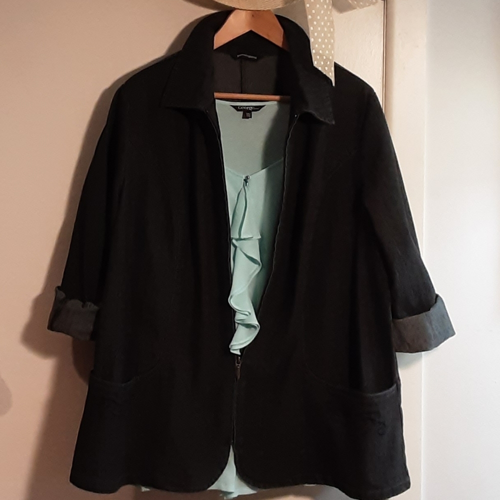 Dark blue denim jacket